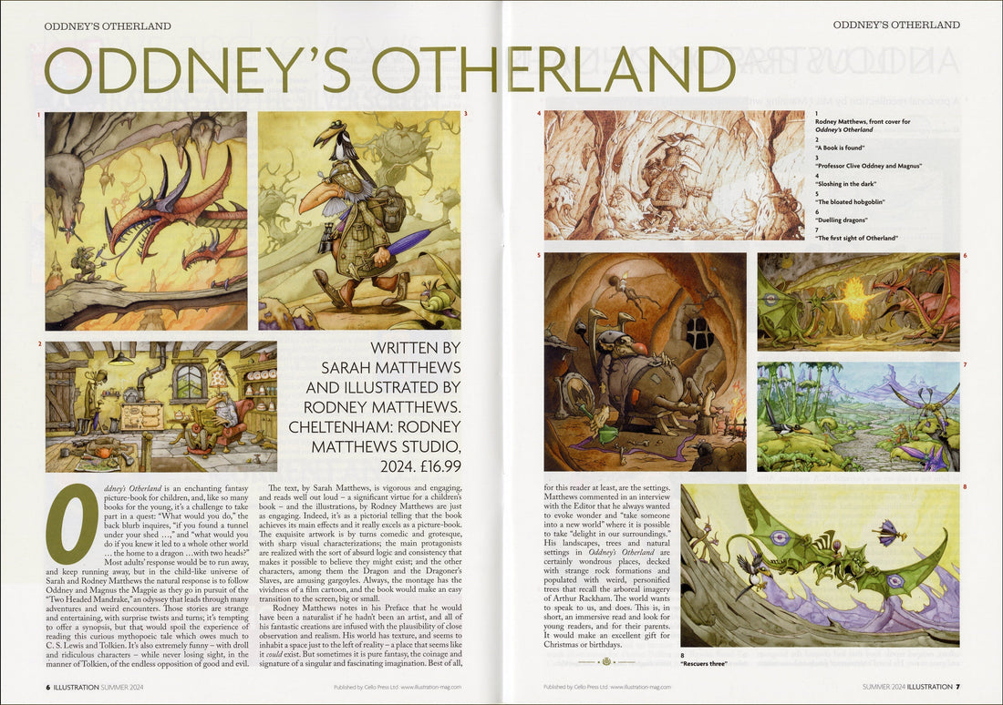 Oddney's Otherland review in Illustration magazine