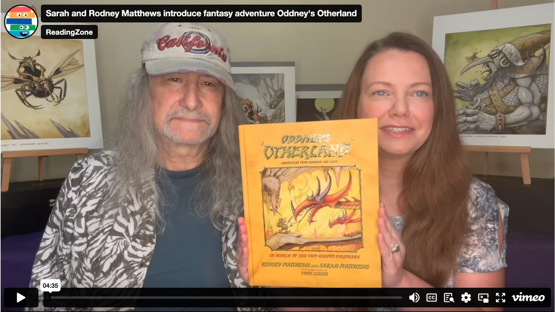 Still from ReadingZone video of Rodney and Sarah Matthews